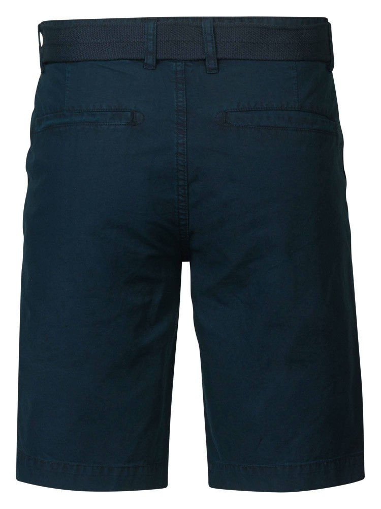 Petrol Belted Chino Shorts - Blue