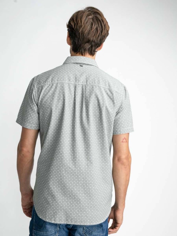 Petrol Shirt with Short Sleeves - Khaki