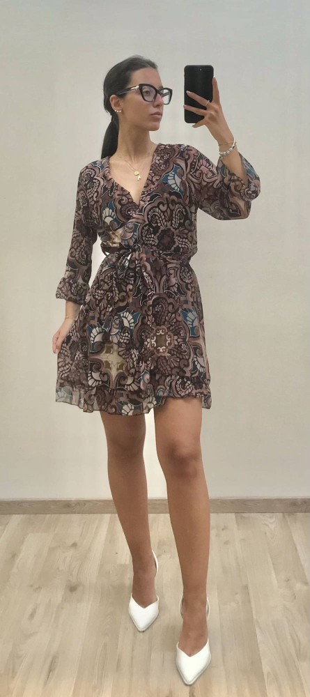 Printed Dress - Black