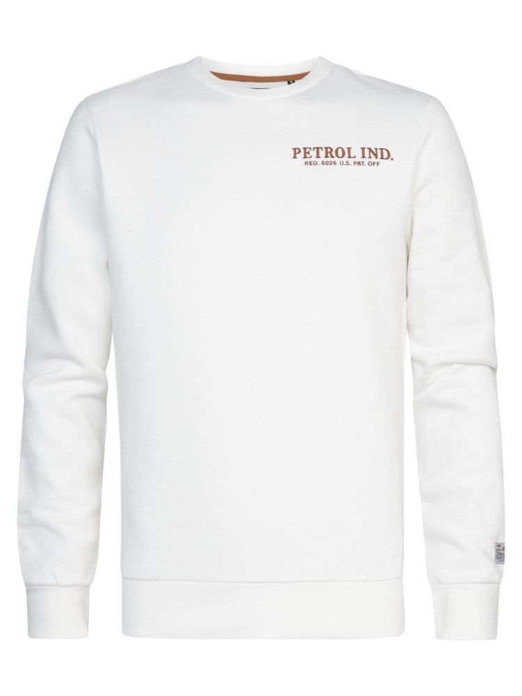 Petrol Logo Sweater Hutchinson - White