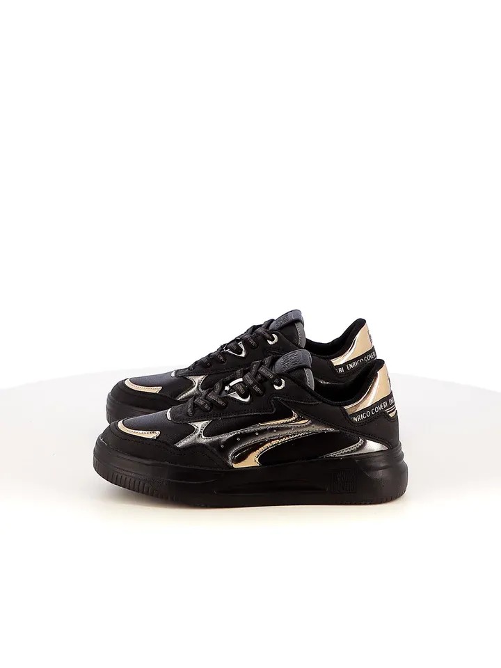 Enrico Coveri Sneakers CAMILLA NBK LHT METALLIC - Black