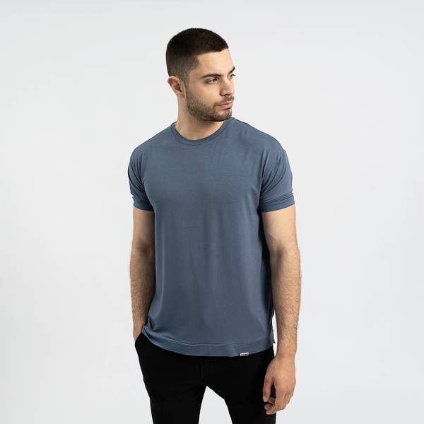 Destroy Viscose T-shirt Ludo - Petrol