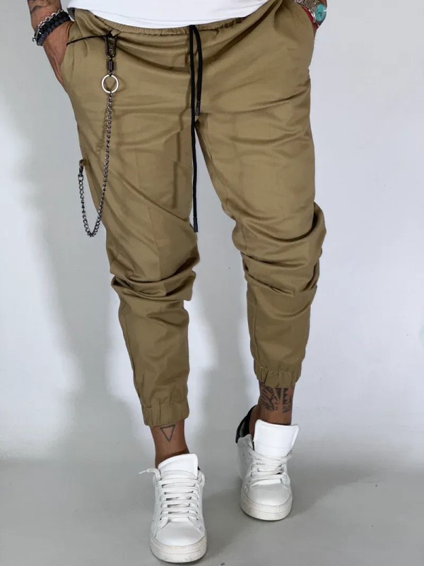 Relax Fit Trousers - Beige