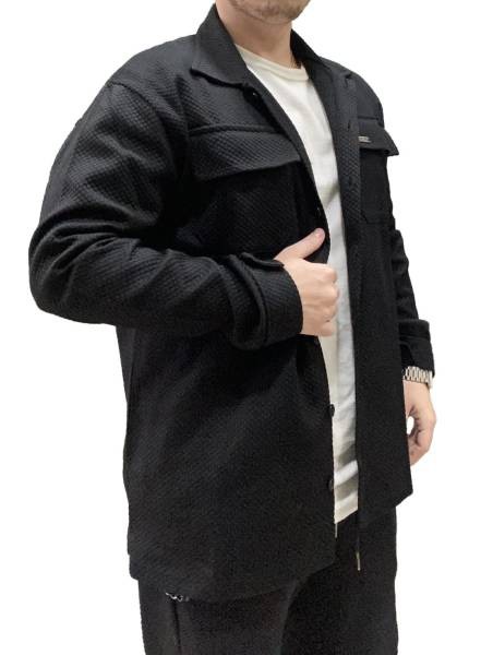 Overshirt Jacket  - Black