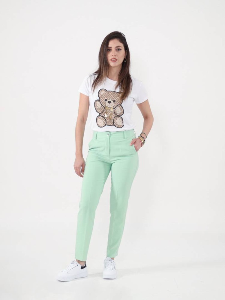 Straight Cut Pants - Mint