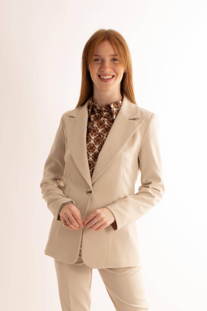 Blazer Jacket - Beige