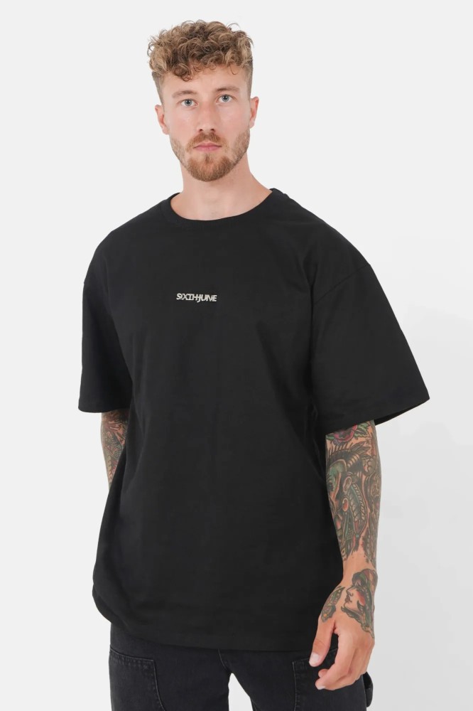 Sixth June Metallic Logo T-shirt - Black