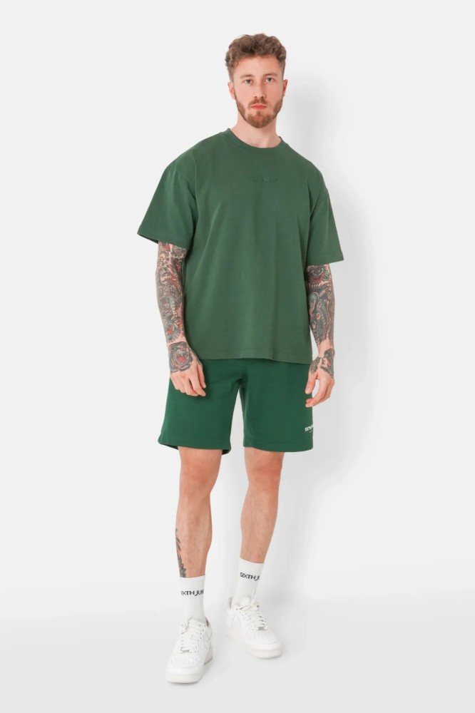 Sixth June Soft Embroidered Logo Shorts - Green