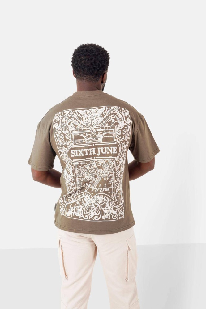 Sixth June Azulejos T-shirt - Khaki