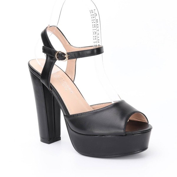 High Heel Sandals - Black