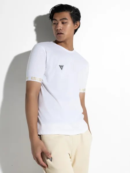 MagicBee Gold Elastic Tee - White