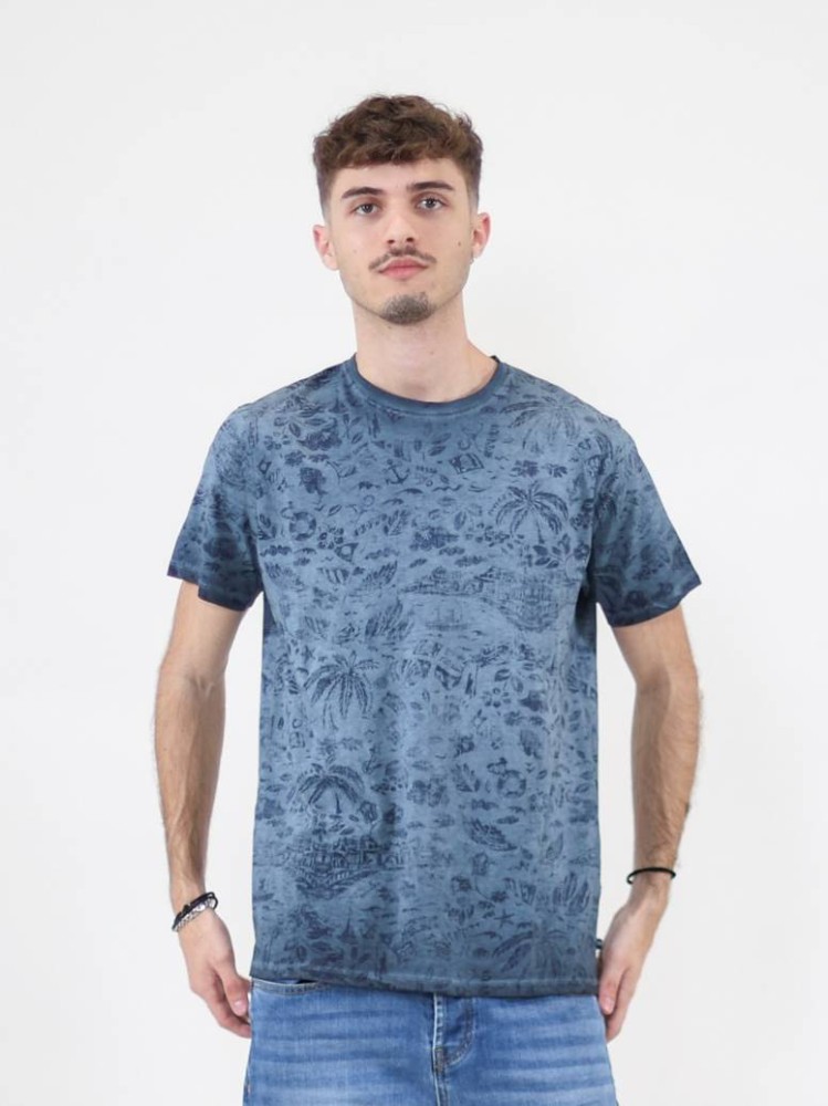 Printed T-shirt - Blue
