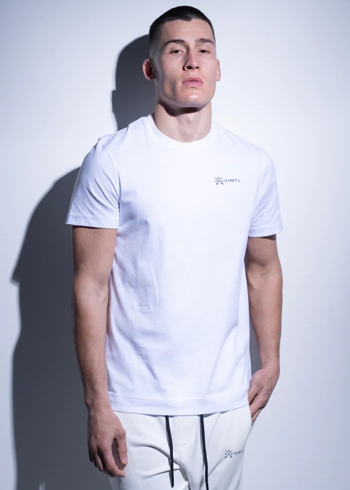 Vinyl Iridescent Logo T-shirt - White