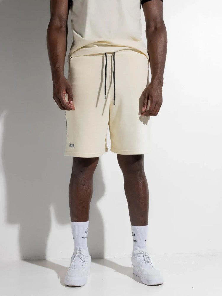 MagicBee Tape Logo Shorts - Beige