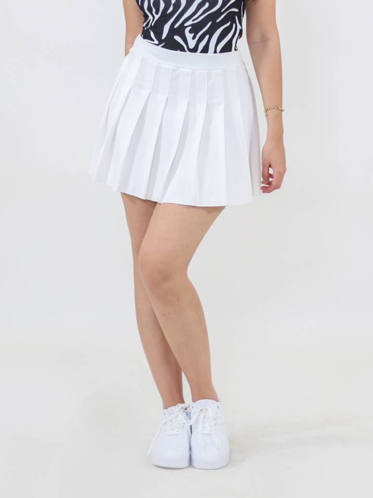Mid Town Tennis Skirt - White