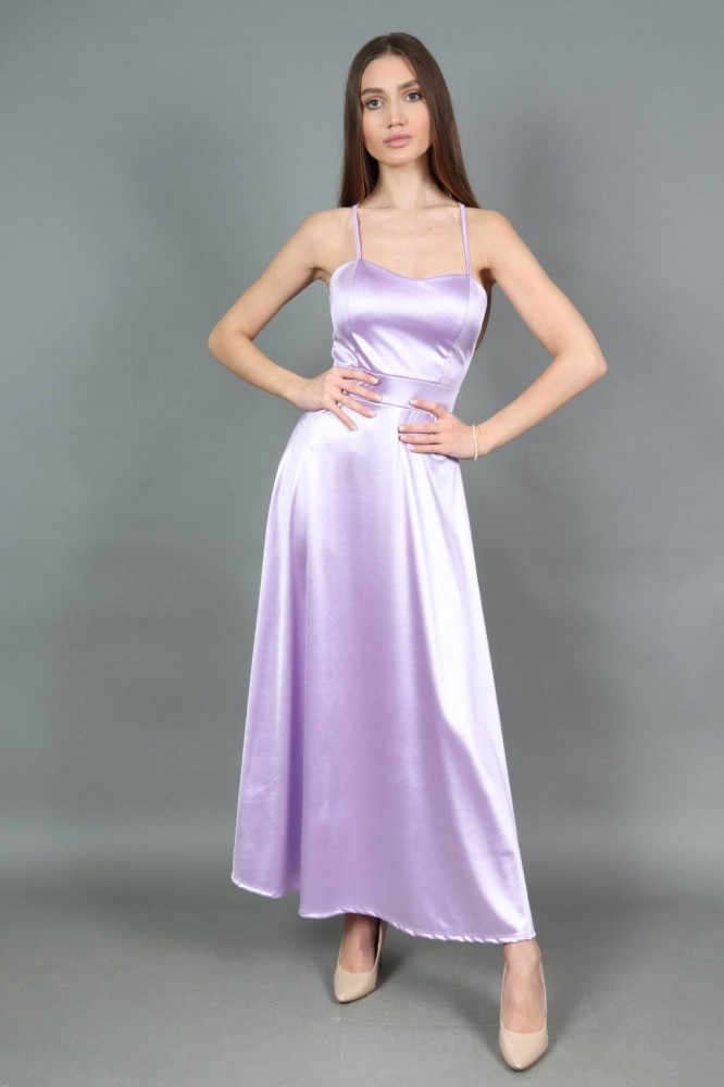 Open Back Maxi Dress - Lilac