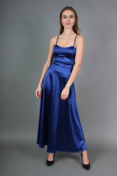 Open Back Maxi Dress - Royal Blue
