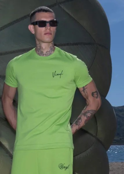 Vinyl Signature T-shirt - Lime