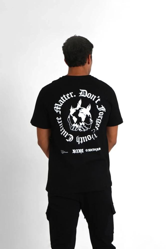 Sixth June Youth Culture Back T-shirt - Black