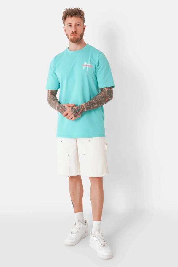 Sixth June Beaches Print T-shirt - Mint