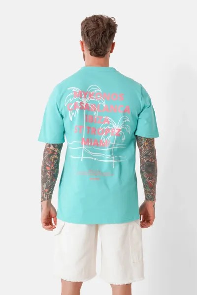 Sixth June Beaches Print T-shirt - Mint