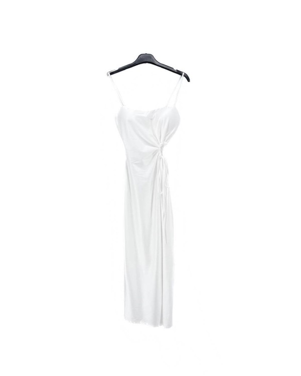 Cut Out Strappy Maxi Dress - White
