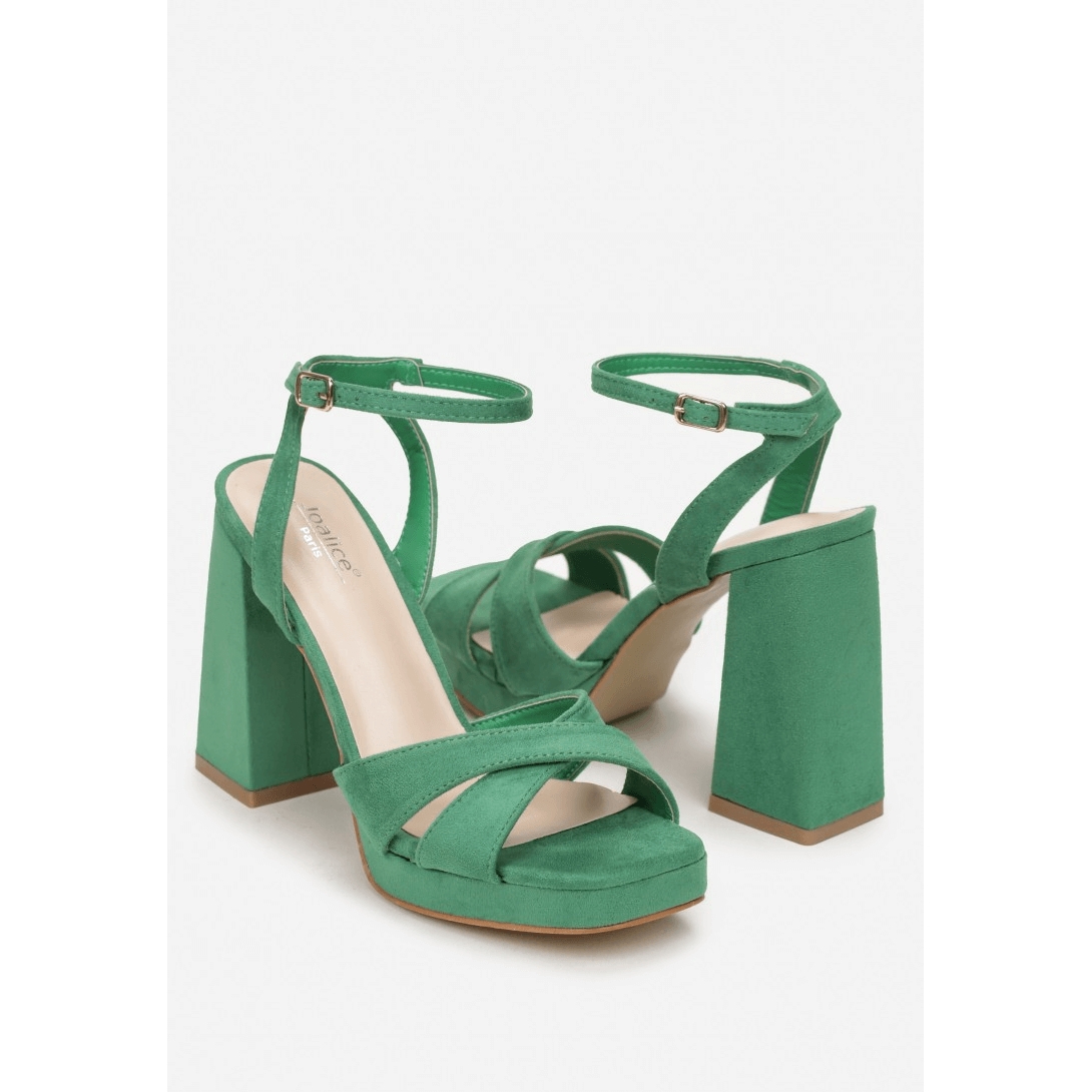 High Heeled Sandals - Green