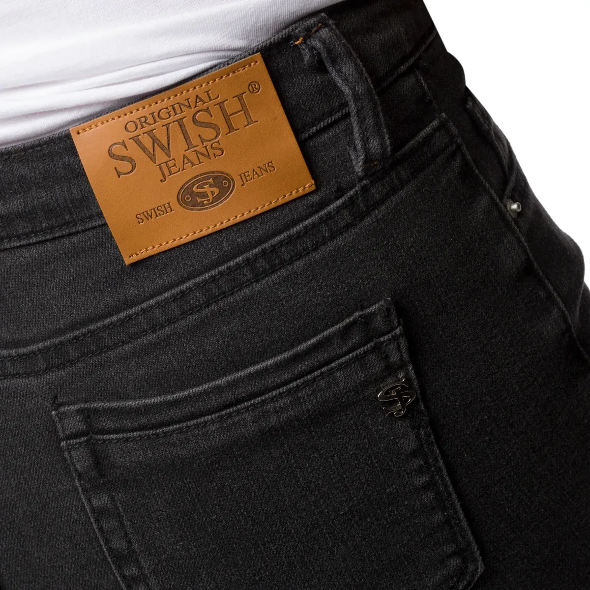 Swish Skinny Jeans - Black