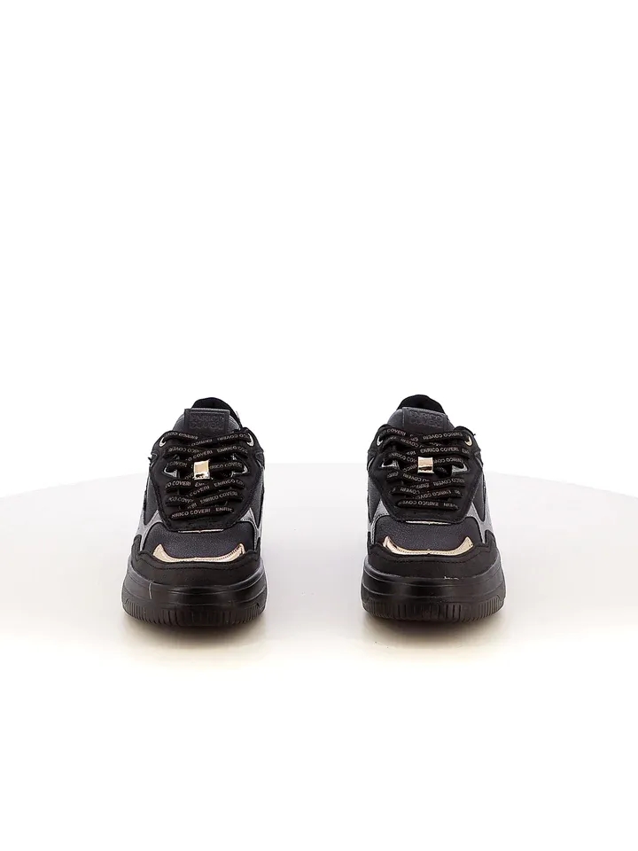 Enrico Coveri Sneakers CAMILLA NBK LHT METALLIC - Black