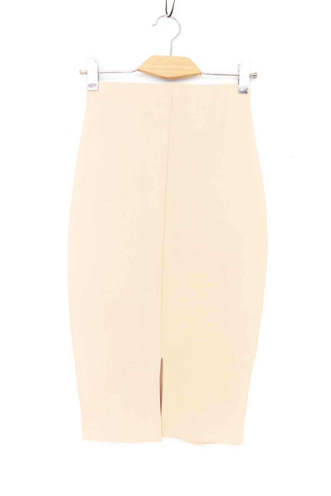 Basic Pencil Skirt - Beige