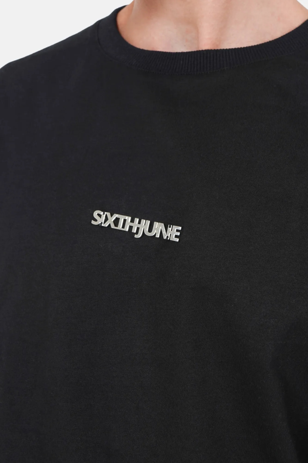 Sixth June Metallic Logo T-shirt - Black