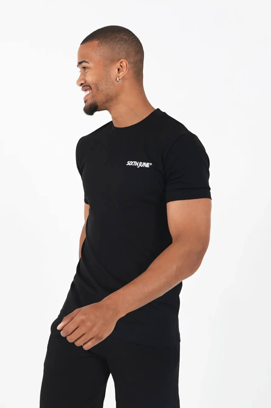 Sixth June Soft Embroidered Logo T-shirt - Black