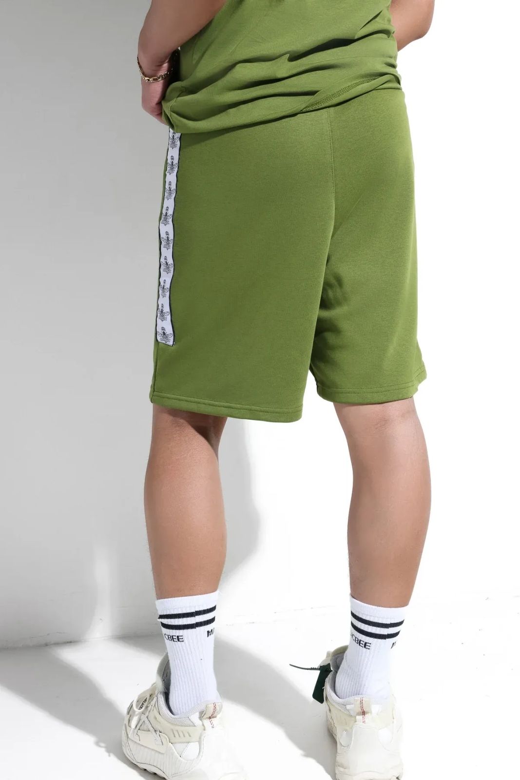 MagicBee Tape Logo Shorts - Green