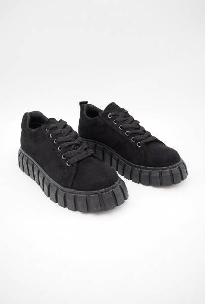 Suede Sneakers - Black