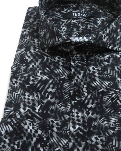 Print Detail Shirt - Black