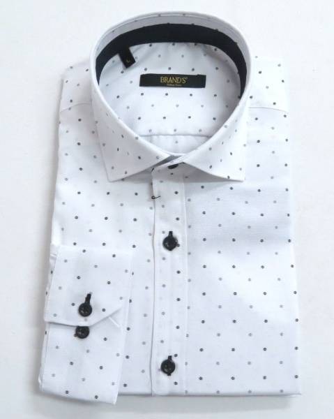 Mini Print Detail Shirt - White