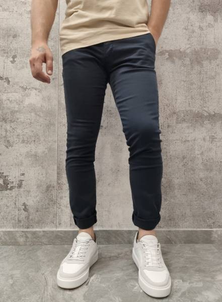 Slim Fit Chino Trousers - Blue
