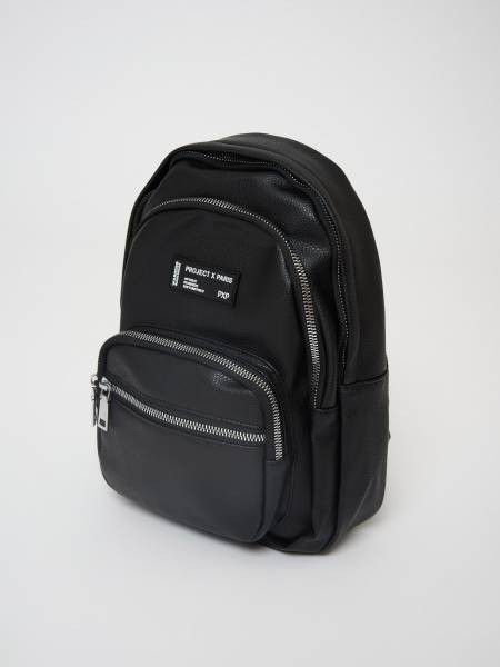 Mini Multipocket Backpack - Black