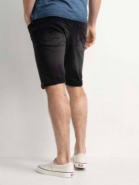 Bullseye Denim Shorts - Black