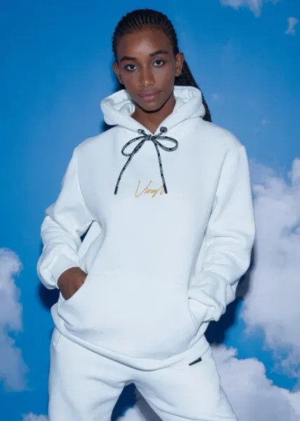 Vinyl Limited Edition Hoodie - White