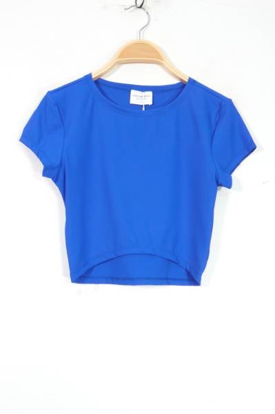 Cropped T-shirt - Royal Blue