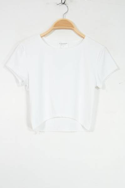 Cropped T-shirt - White