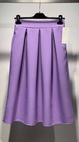 Solid Colour Skirt - Lilac