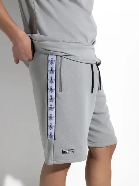 MagicBee Tape Logo Shorts - Grey