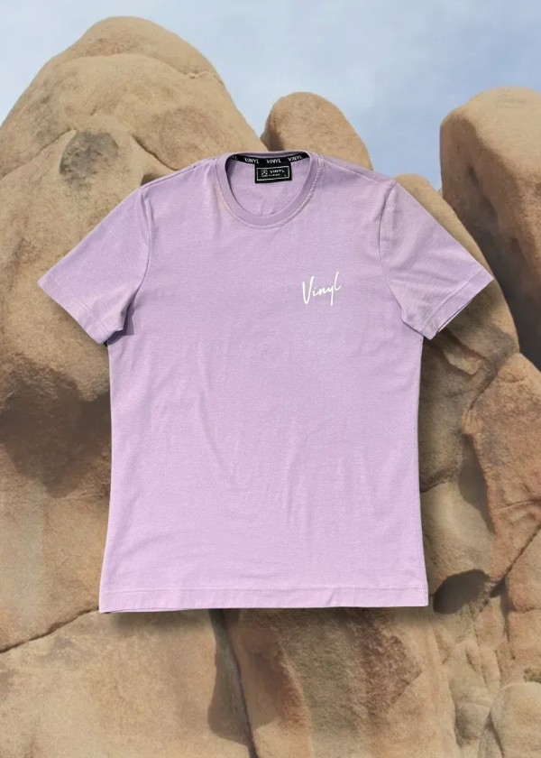 Vinyl Signature T-shirt - Lilac