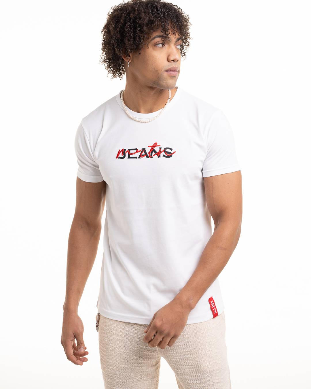 Martini 'MRTN Jeans' Embroidery T-shirt - White