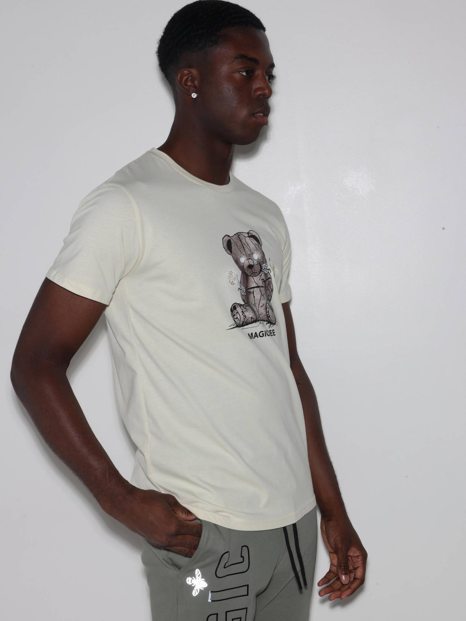 MagicBee Reflective Teddy Tee - Beige