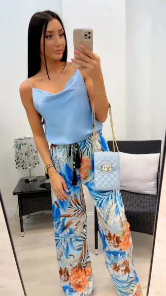 Silky Camisole - Sky Blue