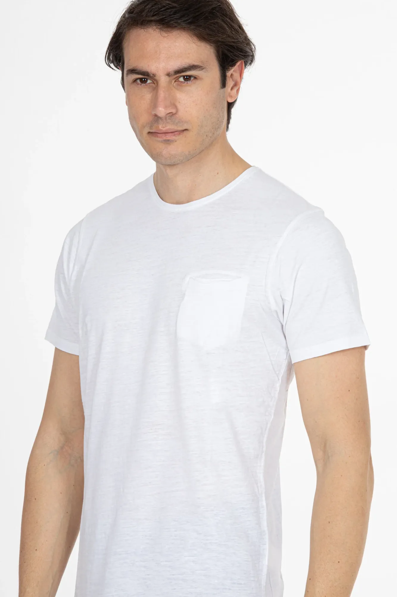 Chest Pocket T-shirt - White