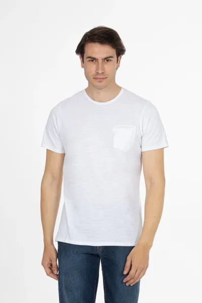 Chest Pocket T-shirt - White